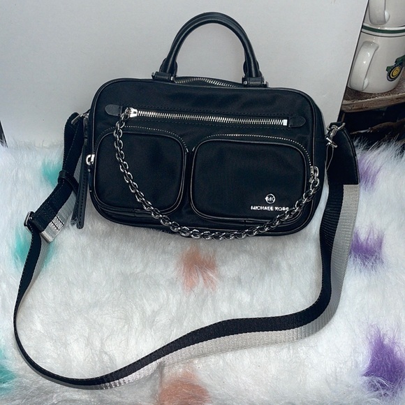 MICHAEL Michael Kors Handbags - Michael Kors Elliot Nylon & Leather Satchel